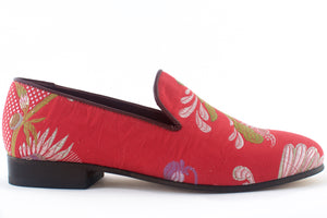 Women's Pink Brocade Valenciana Slippers