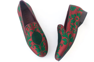 women's print loafers