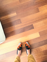 Load image into Gallery viewer, stunning closed vamp slip-ons for women made with recycled kilim fabric