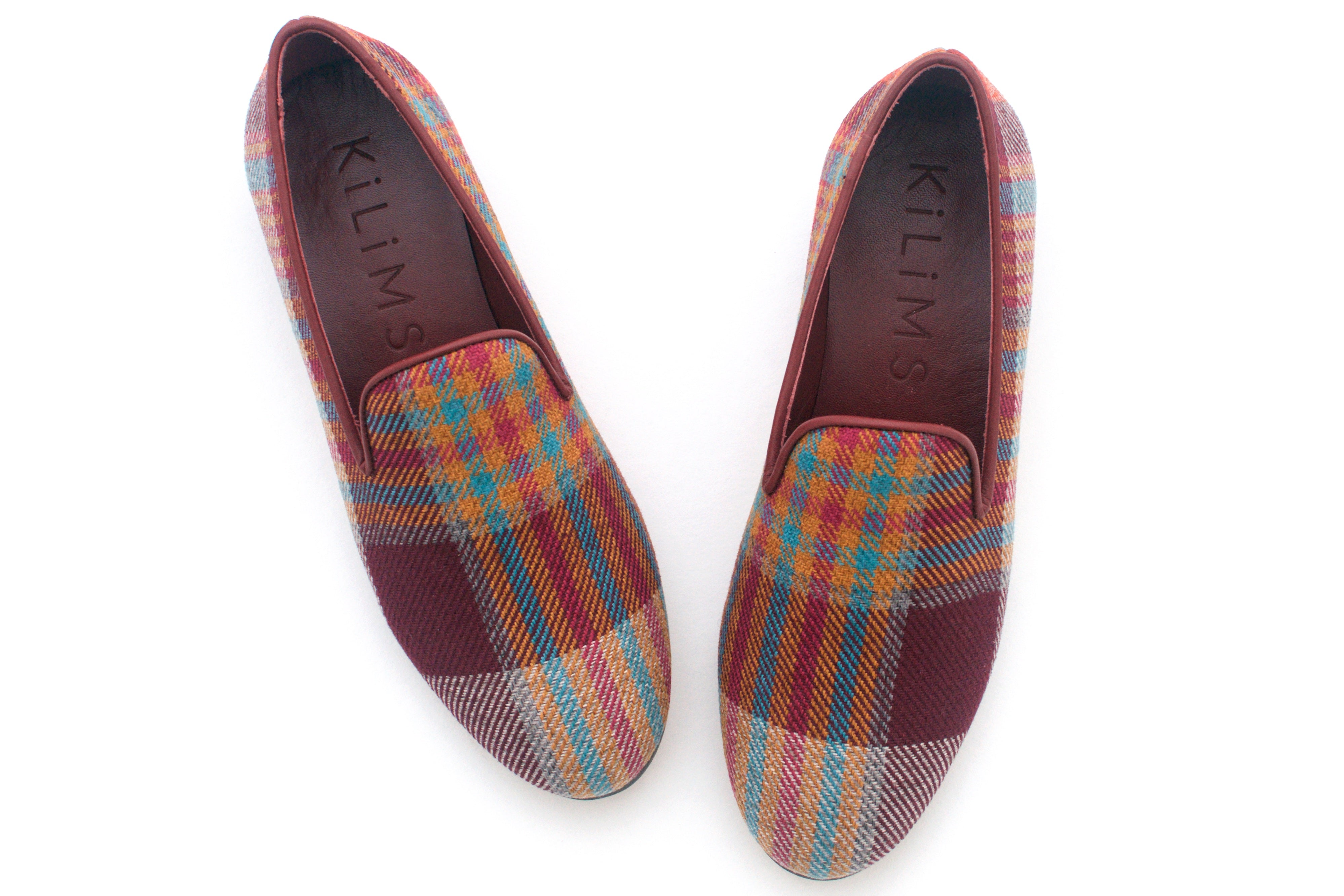 Women's store plaid moccasins